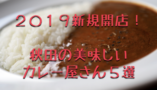 【秋田】2019新規開店！美味しいカレー屋さんランキング５選